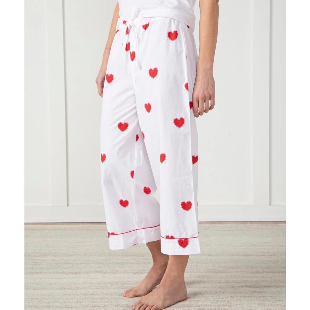 Printfresh Queen of Hearts Cropped Sleep Pants Size Small